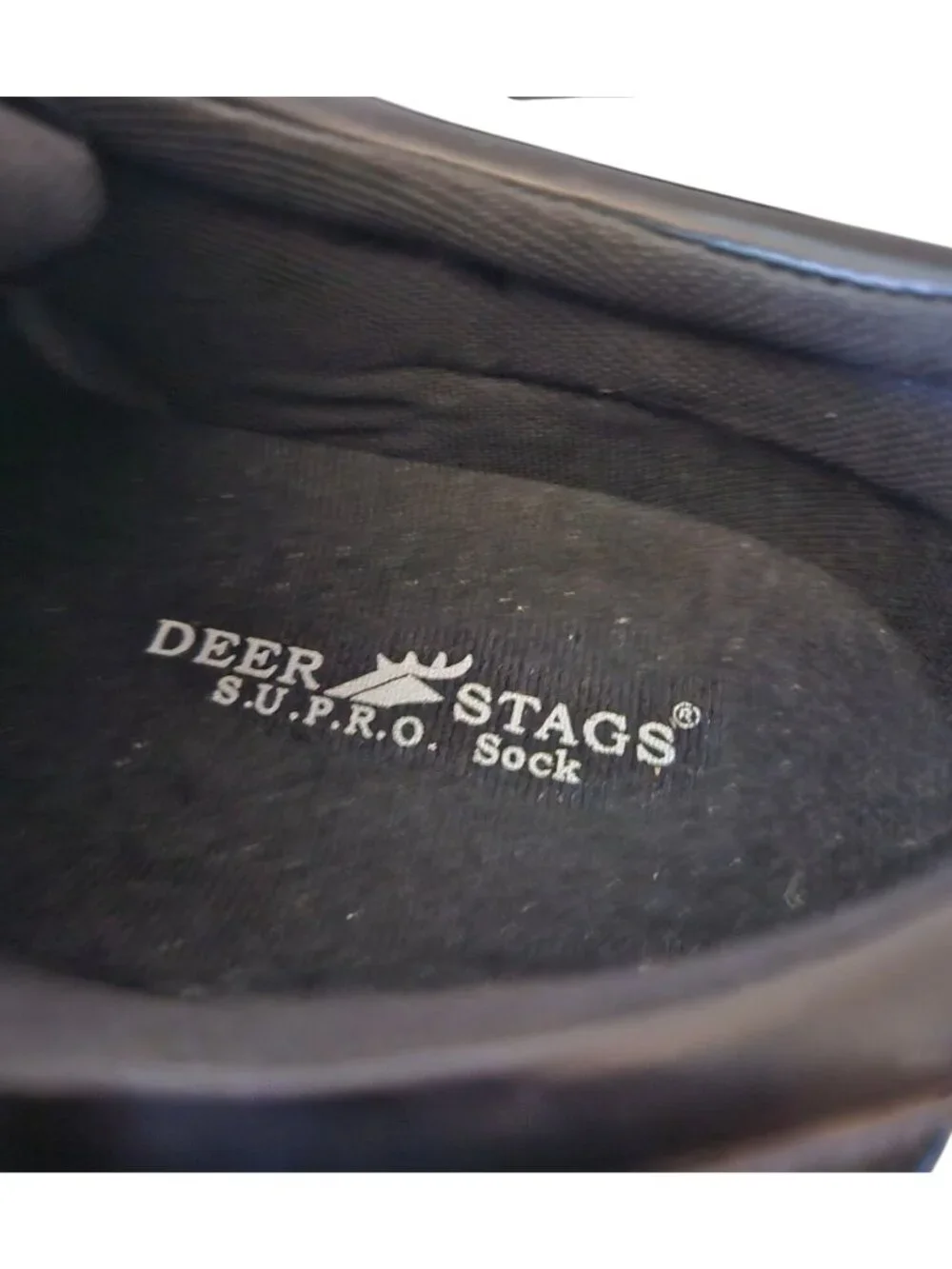 Deer Stag Black S.U.P.R.O. Sock Times Comfort Oxford Uniform Shoes Men 15W